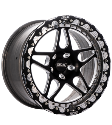 Belak 15x11 GTR Rear Wheel w/Factory Nissan Brake Kit / 5x114.3 BP / Series 3 Wheel- Single Beadlock - RPL Performance