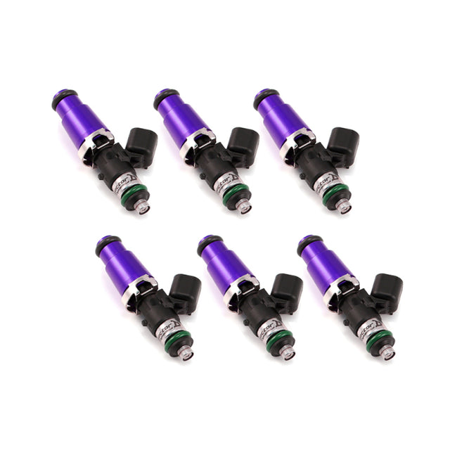 Injector Dynamics 1340cc Injectors - 60mm Length - 14mm Purple Top - 14mm Lower O-Ring (Set of 6) - RPL Performance