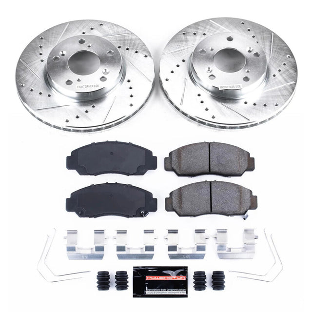 Power Stop 06-11 Honda Civic Front Z23 Evolution Brake Kit - RPL Performance