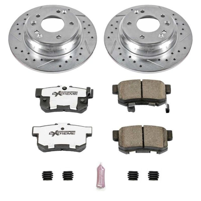 Power Stop 99-01 Acura RL Rear Z26 Street Warrior Brake Kit - RPL Performance