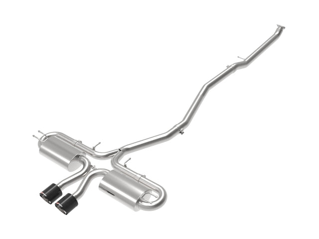 aFe POWER Takeda 3in 304 SS Cat-Back Exh w/Center Carbon Fiber Tips 17-19 Honda Civic Si L4-1.5L (t) - RPL Performance