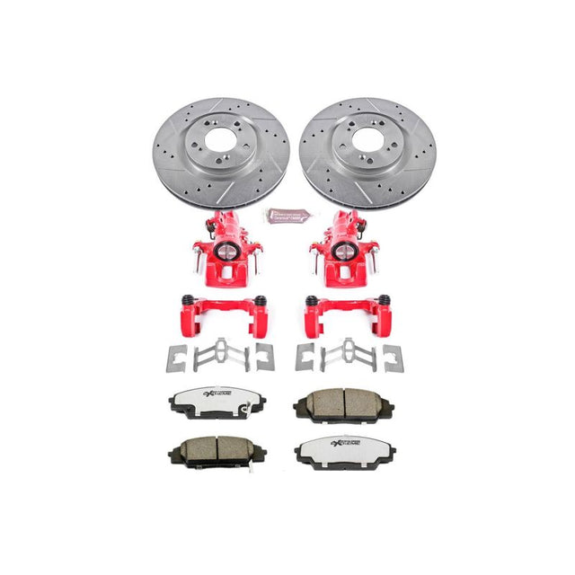 Power Stop 00-09 Honda S2000 Front Z26 Street Warrior Brake Kit w/Calipers - RPL Performance