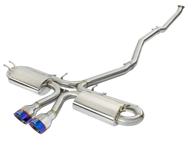 aFe Takeda 3in 304 SS Cat-Back Exhaust System w/ Blue Tips 2017 Honda Civic Si I4 1.5L (t) - RPL Performance