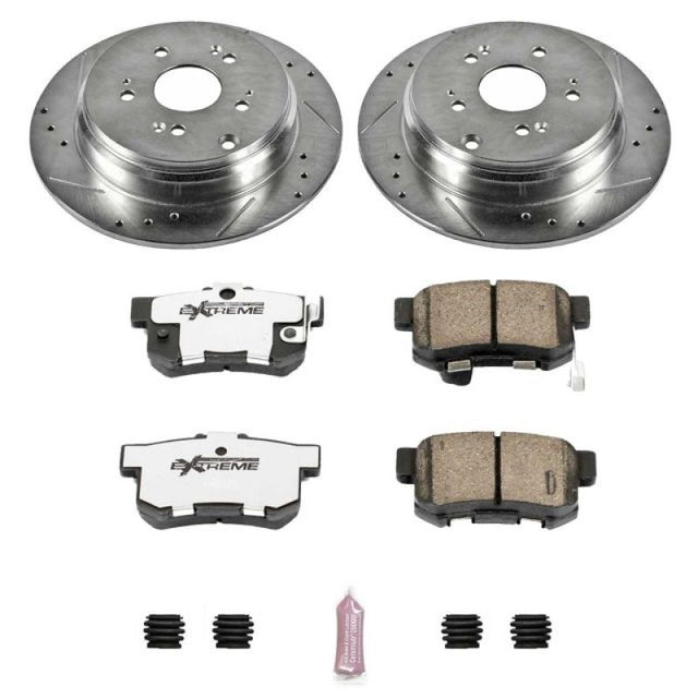 Power Stop 07-09 Acura RDX Rear Z26 Street Warrior Brake Kit - RPL Performance