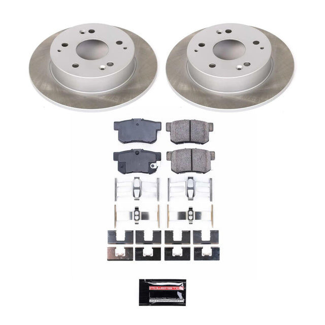 Power Stop 04-05 Honda Civic Rear Semi-Coated Rotor Kit - RPL Performance