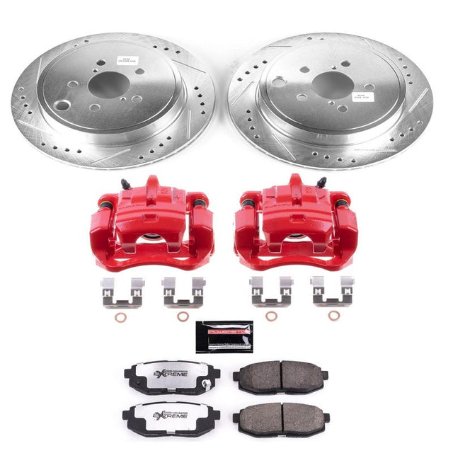 Power Stop 13-16 Scion FR-S Rear Z26 Street Warrior Brake Kit w/Calipers - RPL Performance