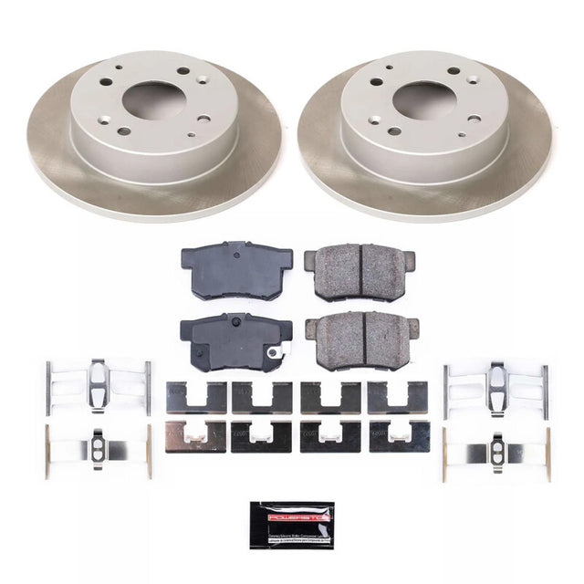 Power Stop 91-97 Honda Accord Rear Semi-Coated Rotor Kit - RPL Performance