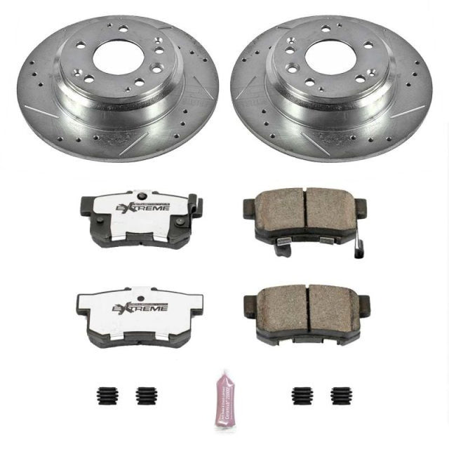 Power Stop 96-98 Acura RL Rear Z26 Street Warrior Brake Kit - RPL Performance