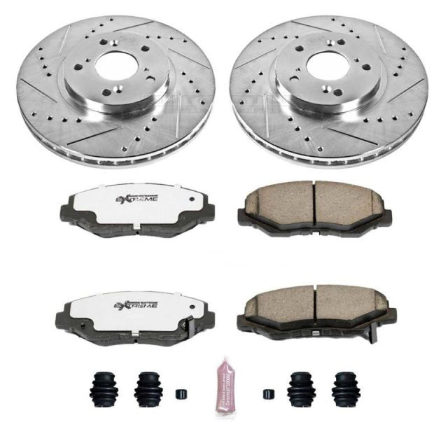 Power Stop 03-08 Honda Pilot Front Z26 Street Warrior Brake Kit - RPL Performance