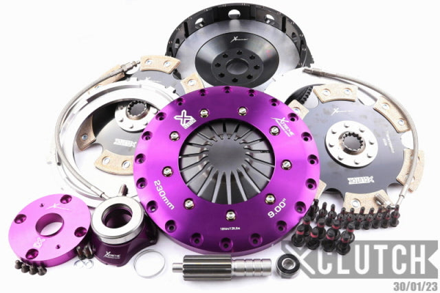XClutch 93-95 Toyota Supra Twin Turbo 3.0L 9in Twin Solid Ceramic Clutch Kit - RPL Performance