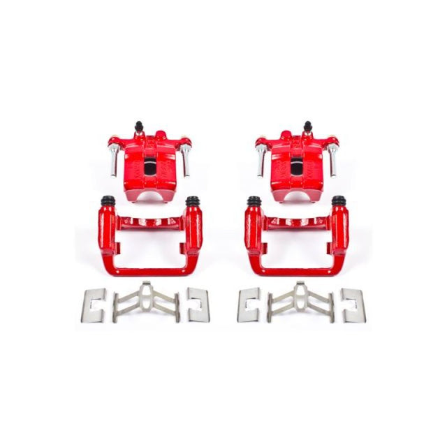 Power Stop 99-04 Acura RL Rear Red Calipers w/Brackets - Pair - RPL Performance