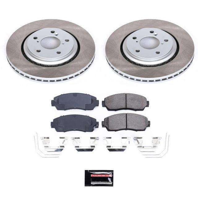 Power Stop 19-22 Honda Passport Front Semi-Coated Rotor Kit - RPL Performance
