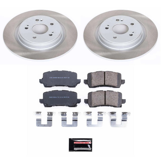 Power Stop 18-20 Honda Odyssey Rear Semi-Coated Rotor Kit - RPL Performance