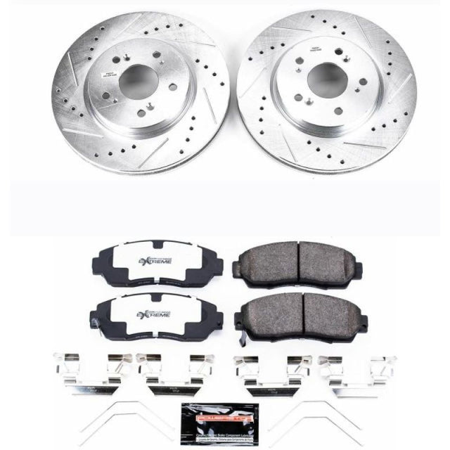 Power Stop 12-15 Honda Crosstour Front Z26 Street Warrior Brake Kit - RPL Performance