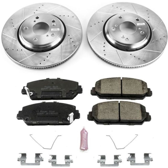 Power Stop 17-20 Honda Civic Front Z23 Evolution Sport Brake Kit - RPL Performance