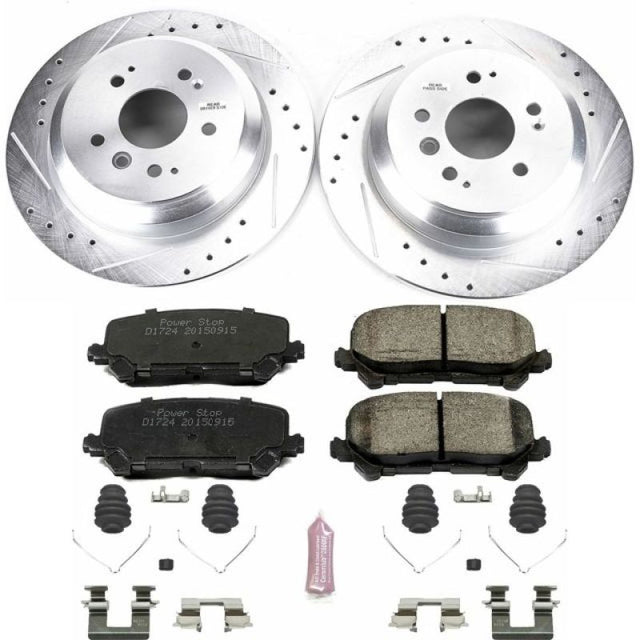 Power Stop 16-19 Honda Pilot Rear Z23 Evolution Sport Brake Kit - RPL Performance