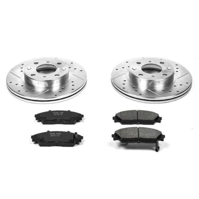 Power Stop 90-91 Honda Civic Front Z23 Evolution Sport Brake Kit - RPL Performance