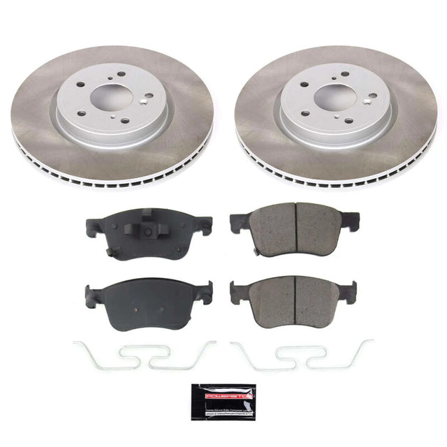 Power Stop 2022 Honda Civic Front Semi-Coated Rotor Kit - RPL Performance