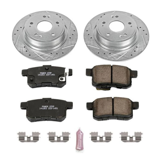 Power Stop 11-14 Acura TSX Rear Z23 Evolution Sport Brake Kit - RPL Performance