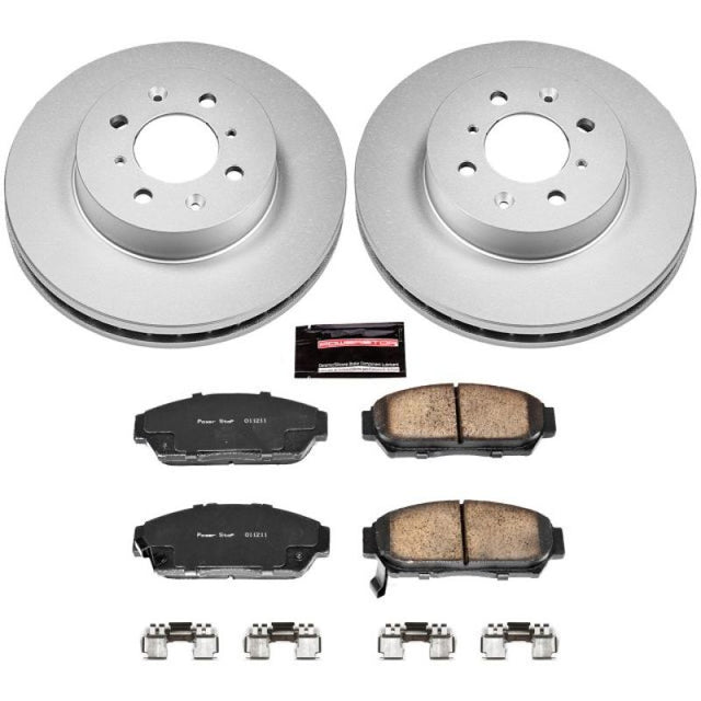 Power Stop 94-01 Acura Integra Front Z17 Evolution Geomet Coated Brake Kit - RPL Performance