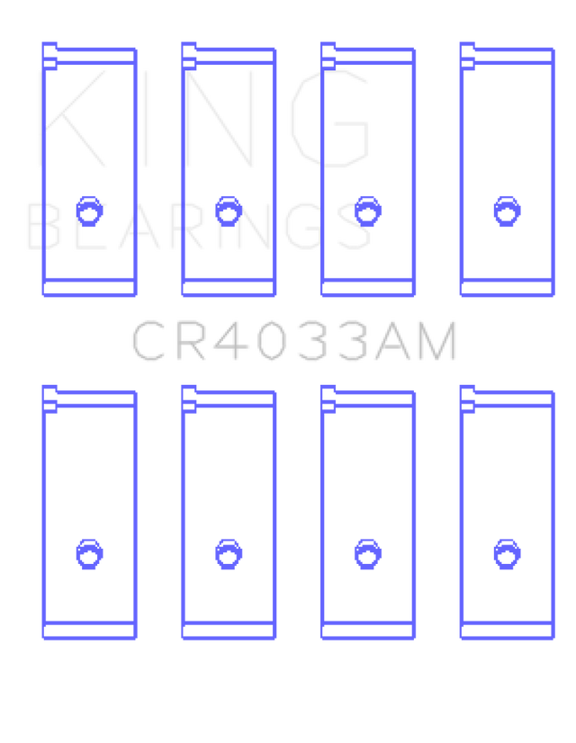 King Acura SOHC 16 Valve / Honda SOHC 16 Valve/DOHC 16 Valve (Size +0.5) Rod Bearing Set - RPL Performance