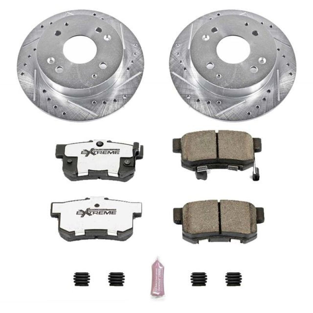 Power Stop 98-99 Acura CL Rear Z26 Street Warrior Brake Kit - RPL Performance