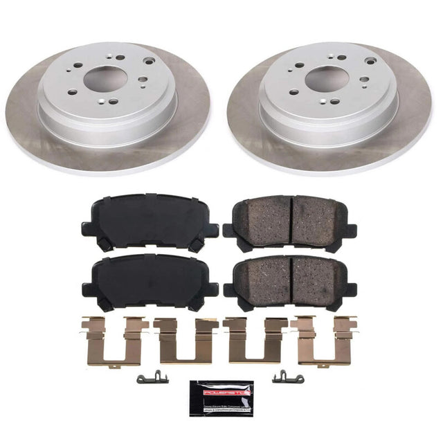 Power Stop 12-15 Honda Pilot Rear Semi-Coated Rotor Kit - RPL Performance