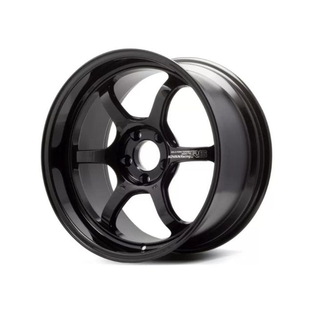 Advan R6 18x9.5 +29 5-114.3 Racing Titanium Black Wheel