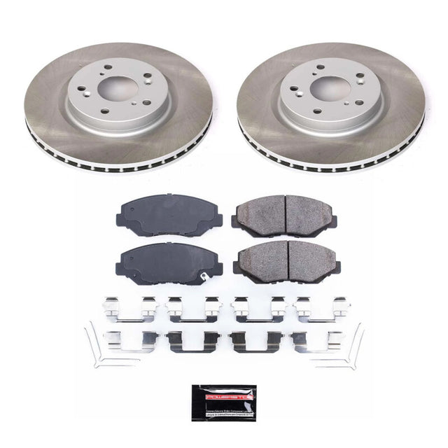 Power Stop 12-16 Honda CR-V Front Semi-Coated Rotor Kit - RPL Performance