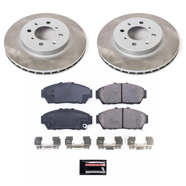 Power Stop 93-95 Honda Civic Front Semi-Coated Rotor Kit - RPL Performance