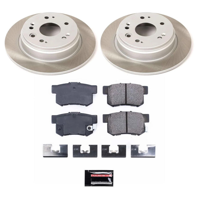 Power Stop 02-04 Honda CR-V Rear Semi-Coated Rotor Kit - RPL Performance