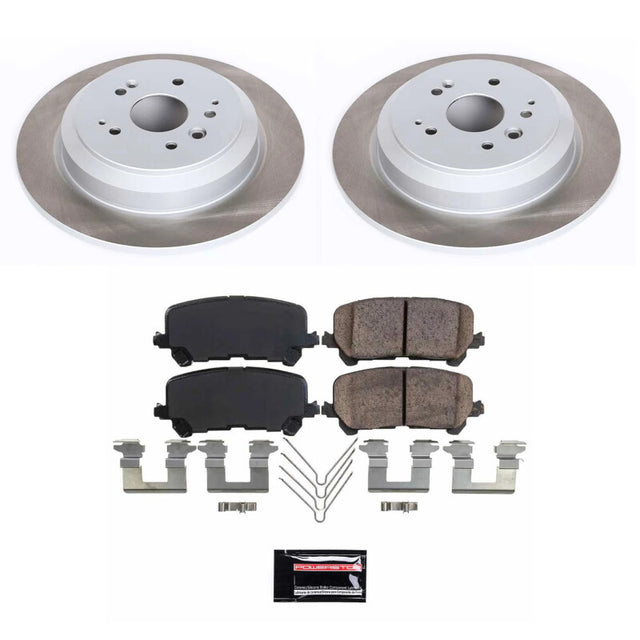 Power Stop 14-16 Acura MDX Rear Semi-Coated Rotor Kit - RPL Performance