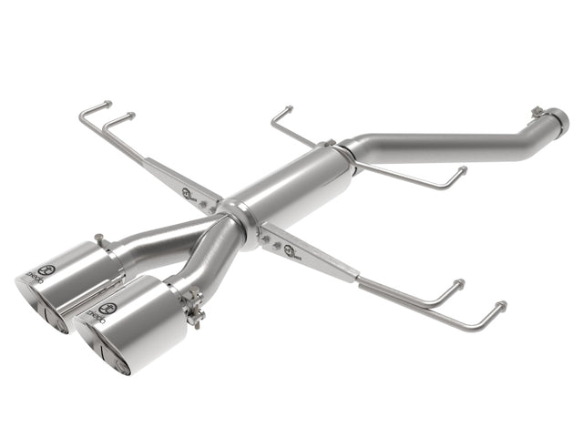 aFe Takeda 2.5in 304SS Axle-Back Exhaust System 17-19 Honda Civic Type R L4-2.0L (t) - Polished Tip - RPL Performance
