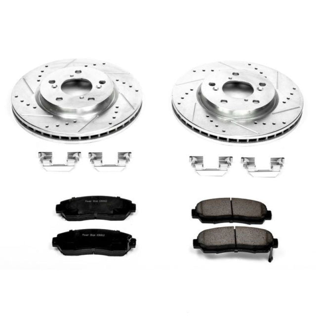 Power Stop 05-10 Honda Odyssey Front Z23 Evolution Sport Brake Kit - RPL Performance
