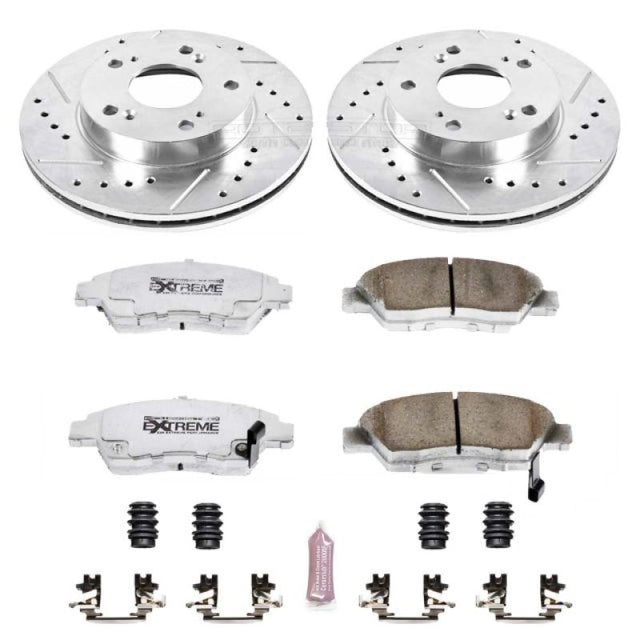 Power Stop 02-06 Acura RSX Front Z26 Street Warrior Brake Kit - RPL Performance