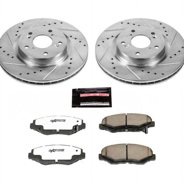 Power Stop 12-16 Honda CR-V Front Z26 Street Warrior Brake Kit - RPL Performance
