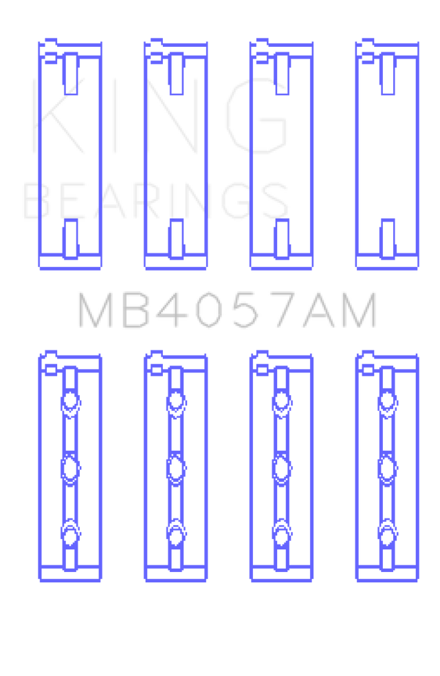 King Honda C27A4 2.7L (Size STD) Main Bearing Set - RPL Performance