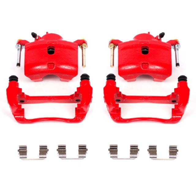 Power Stop 13-15 Acura ILX Front Red Calipers w/Brackets - Pair - RPL Performance