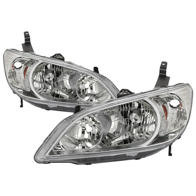 xTune 04-05 Honda Civic (Excl Hatchback/Si) OEM Style Headlights - Chrome (HD-JH-HC04-4D-AM-C) - RPL Performance