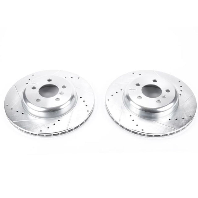 Power Stop 16-18 BMW 320i xDrive Rear Evolution Drilled & Slotted Rotors - Pair - RPL Performance