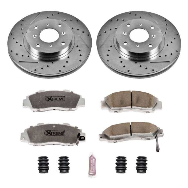 Power Stop 93-96 Honda Prelude Front Z26 Street Warrior Brake Kit - RPL Performance