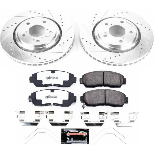 Power Stop 15-17 Honda Odyssey Front Z26 Street Warrior Brake Kit - RPL Performance