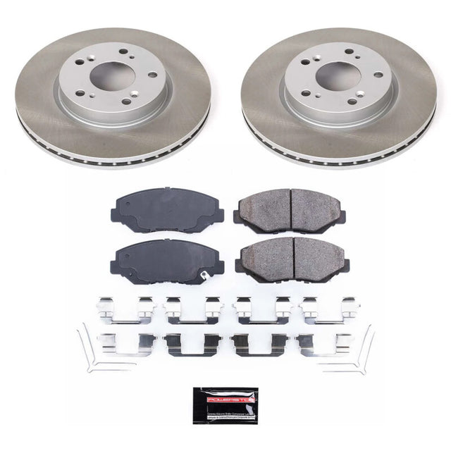 Power Stop 13-14 Honda Fit Front Semi-Coated Rotor Kit - RPL Performance