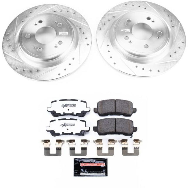 Power Stop 14-19 Acura RLX Rear Z26 Street Warrior Brake Kit - RPL Performance