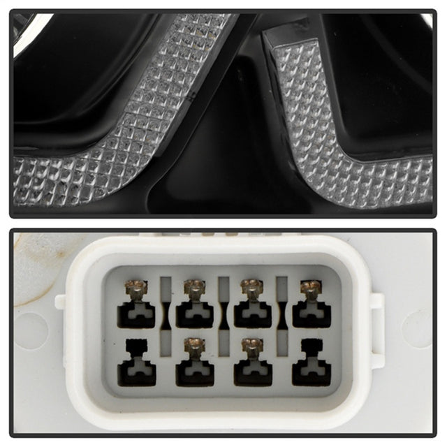 Honda Civic 16-20 LED Model High-Power LED Module Headlights - Black (PRO-YD-HC16LEDAP-SEQGR-BK) - RPL Performance