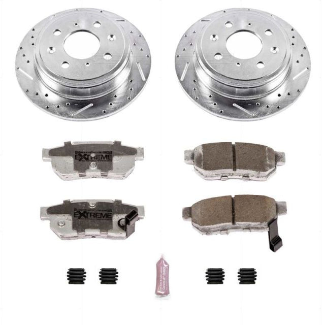 Power Stop 90-01 Acura Integra Rear Z26 Street Warrior Brake Kit - RPL Performance