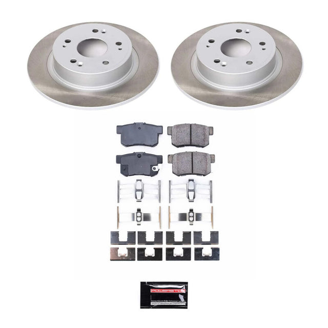 Power Stop 05-07 Honda Accord Rear Semi-Coated Rotor Kit - RPL Performance