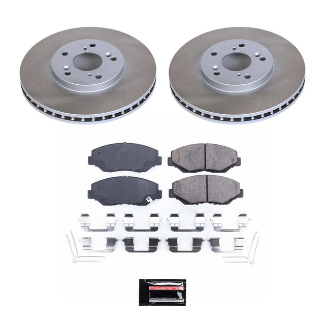 Power Stop 03-08 Honda Pilot Front Semi-Coated Rotor Kit - RPL Performance