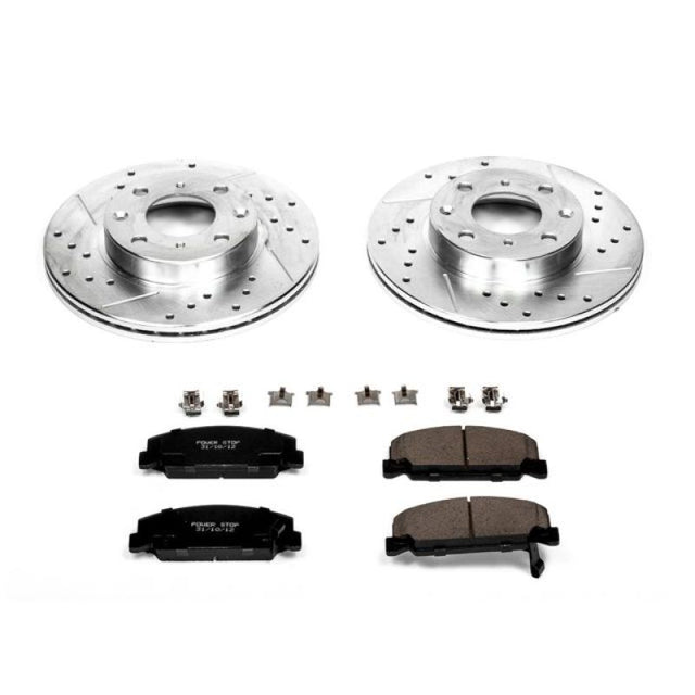Power Stop 88-89 Honda CRX Front Z23 Evolution Sport Brake Kit - RPL Performance
