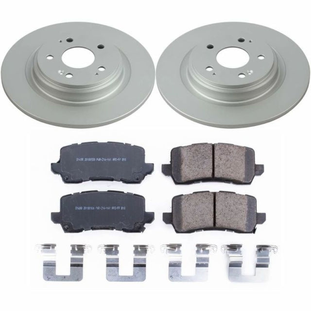 Power Stop 17-19 Acura MDX Rear Z17 Evolution Geomet Coated Brake Kit - RPL Performance
